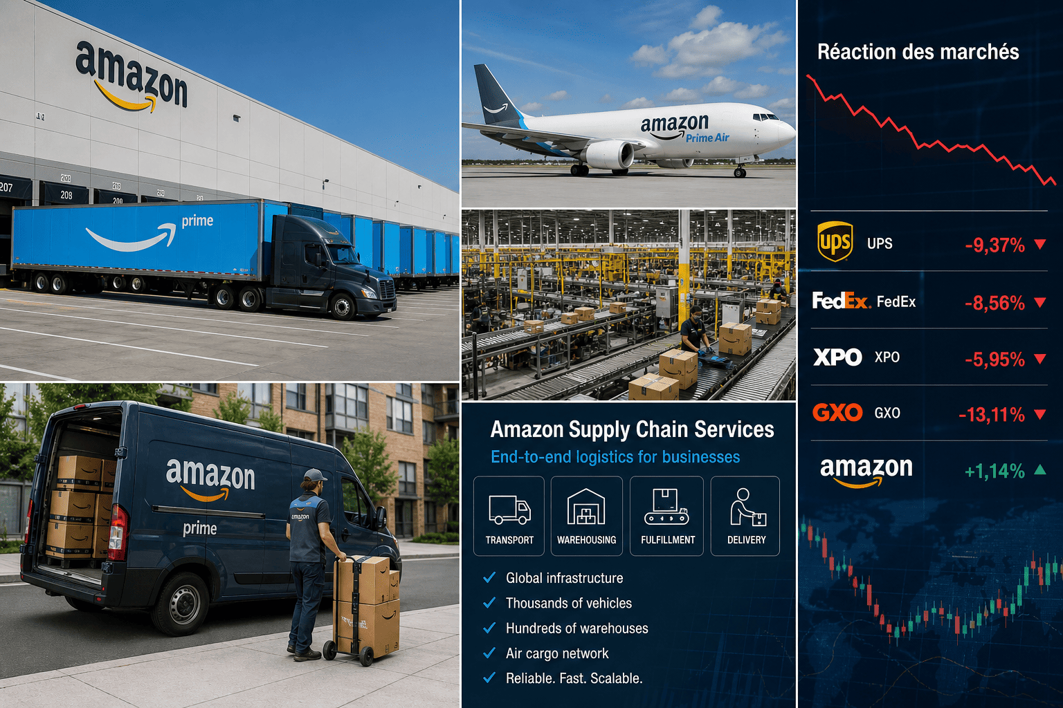 États-Unis — Amazon ouvre sa logistique aux entreprises